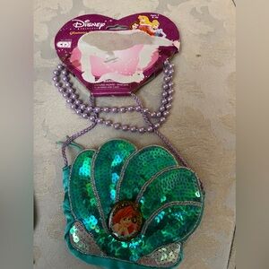 Little mermaid purse and necklace brand new